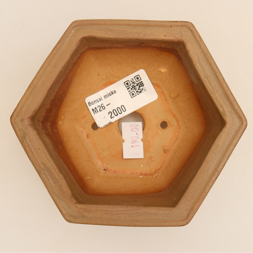 Ceramiczna miska do bonsai 12 x 10,5 x 4 cm, kolor szary