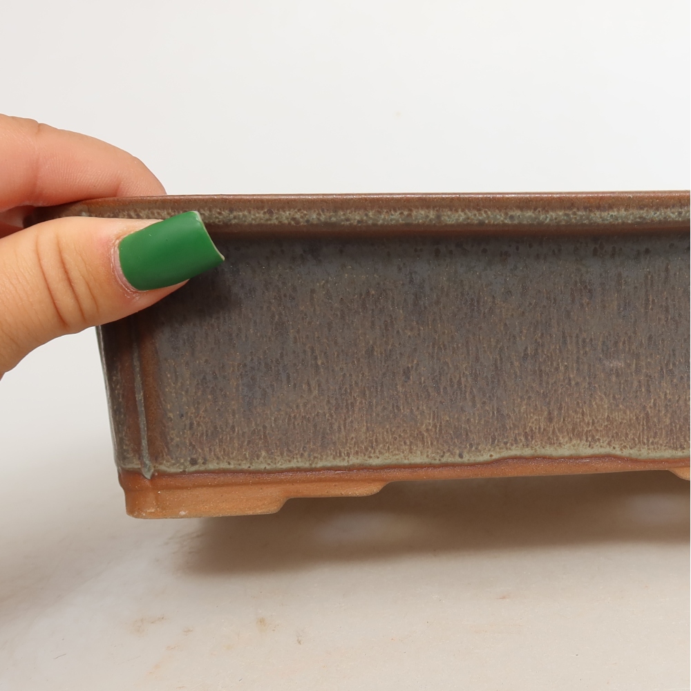 Miska ceramiczna  20 x 15,5 x 5,5 cm, kolor brązowy