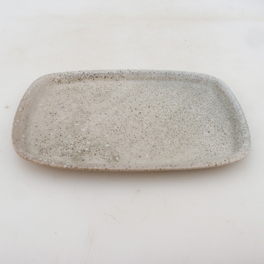 Miska ceramiczna H02 - 17,5 x 12 x 1 cm - beżowy