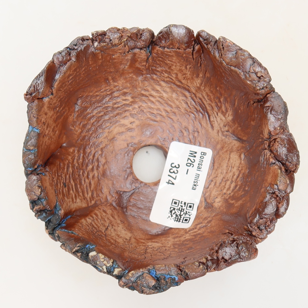 Ceramiczna skorupka 11 x 10,5 x 6 cm, kolor niebieski