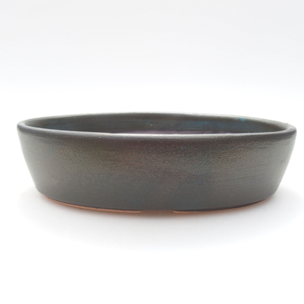 Ceramiczna miska bonsai 16 x 11,5 x 4 cm, kolor szary