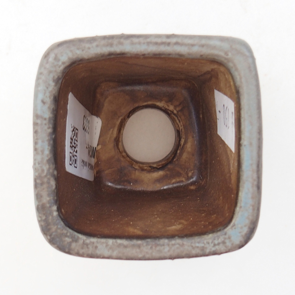 Ceramiczna miska bonsai 5 x 5 x 6,5 cm, kolor niebieski