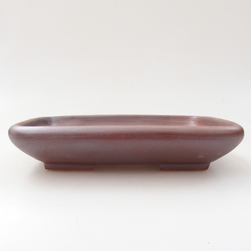 Ceramiczna miska bonsai 17 x 13,5 x 3,5 cm, kolor metaliczny
