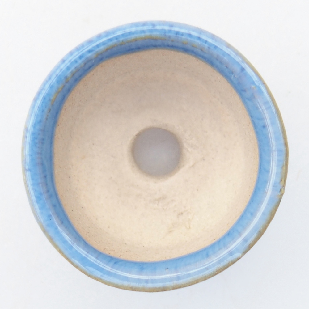 Mini miska do bonsai 3 x 3 x 2 cm, niebieska