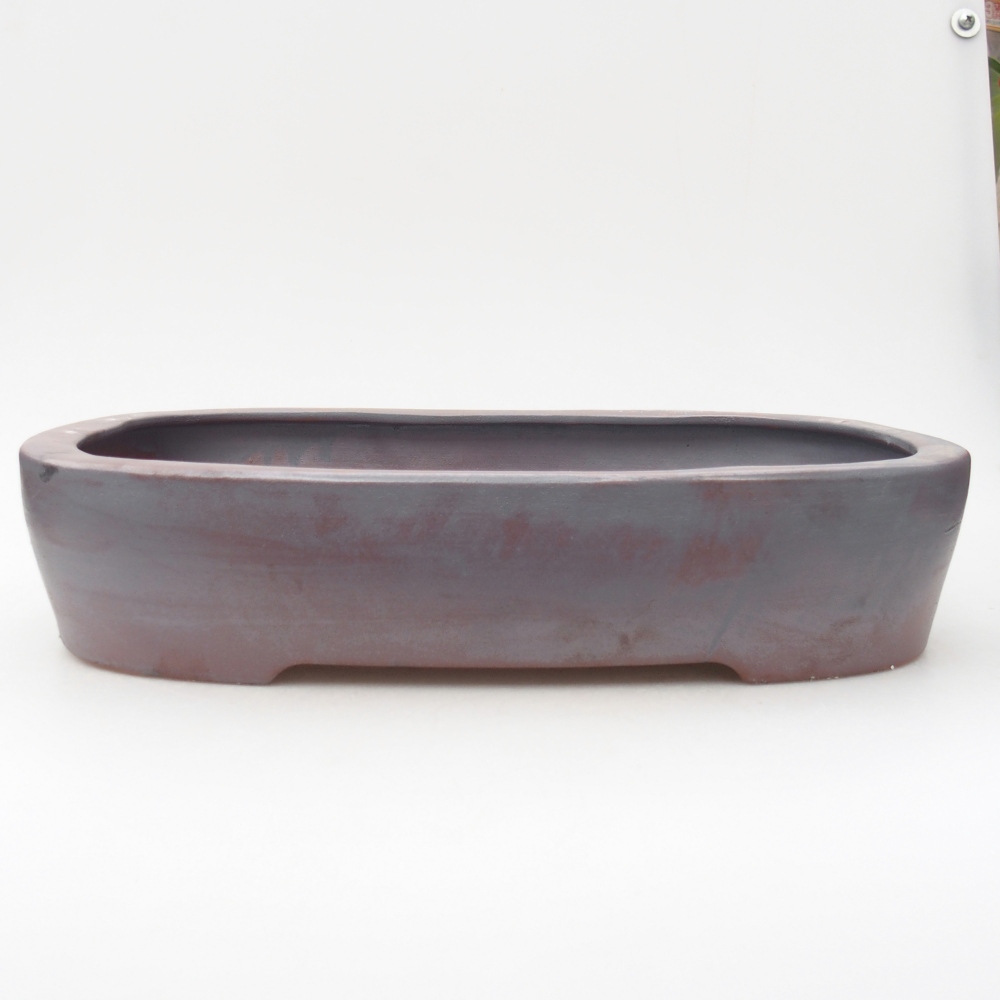Ceramiczna miska na bonsai 32 x 24,5 x 6,5 cm, kolor metaliczny