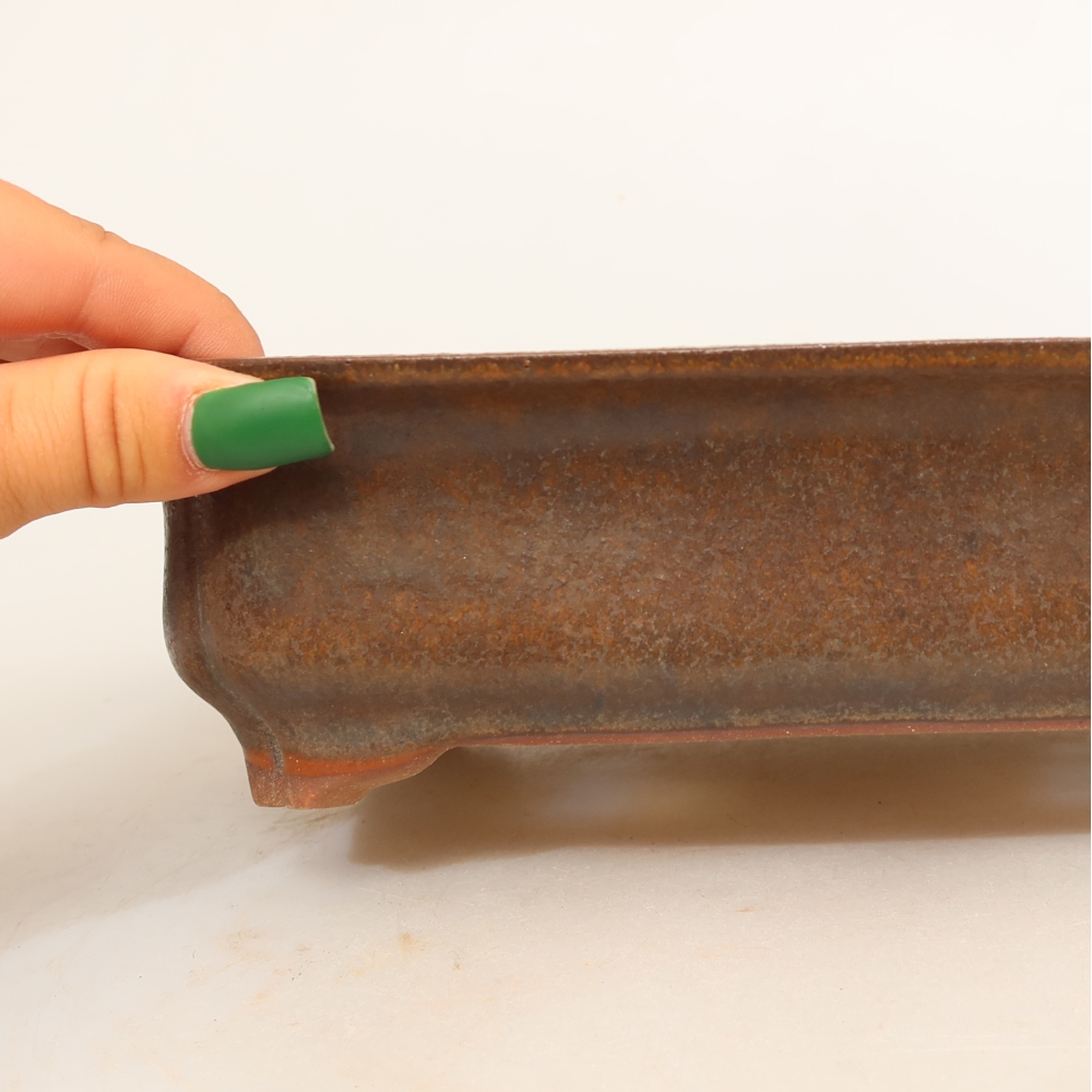 Ceramiczna miska  24 x 17 x 6 cm, kolor brązowy