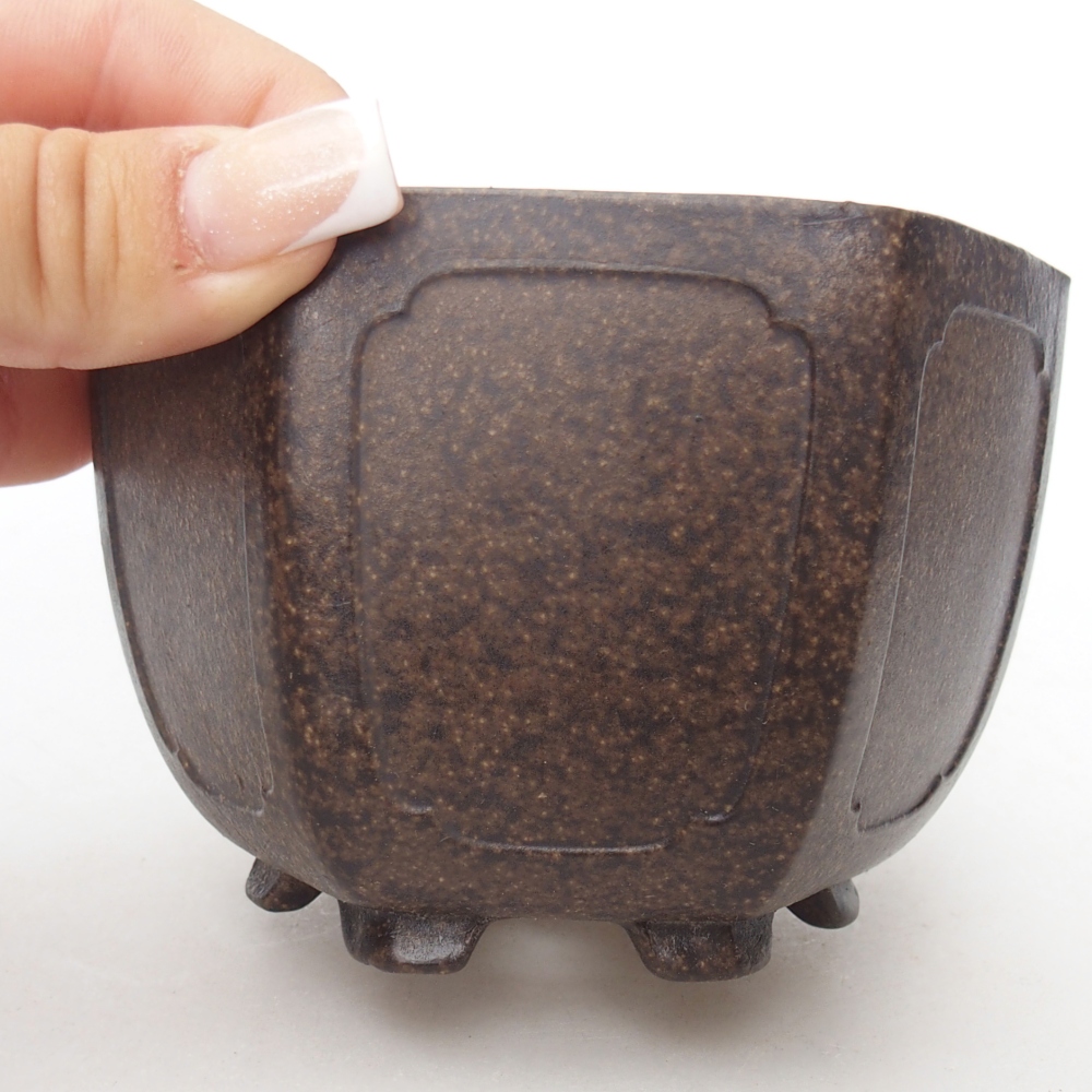Miska 10,5 x 9,5 x 7,5 cm brązowa ochra