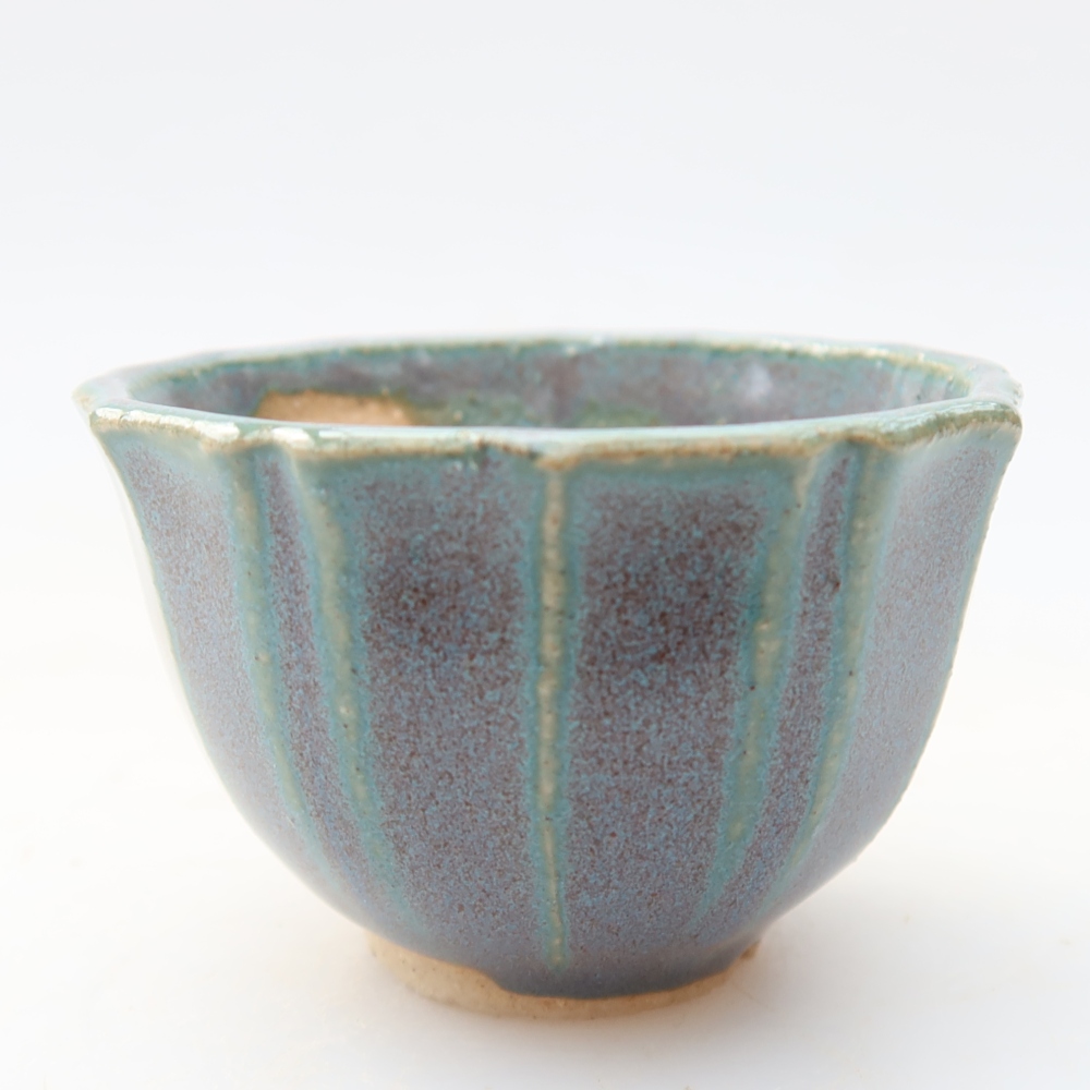 Ceramiczna miseczka do bonsai 5,5 x 5,5 x 3,5 cm, kolor szary