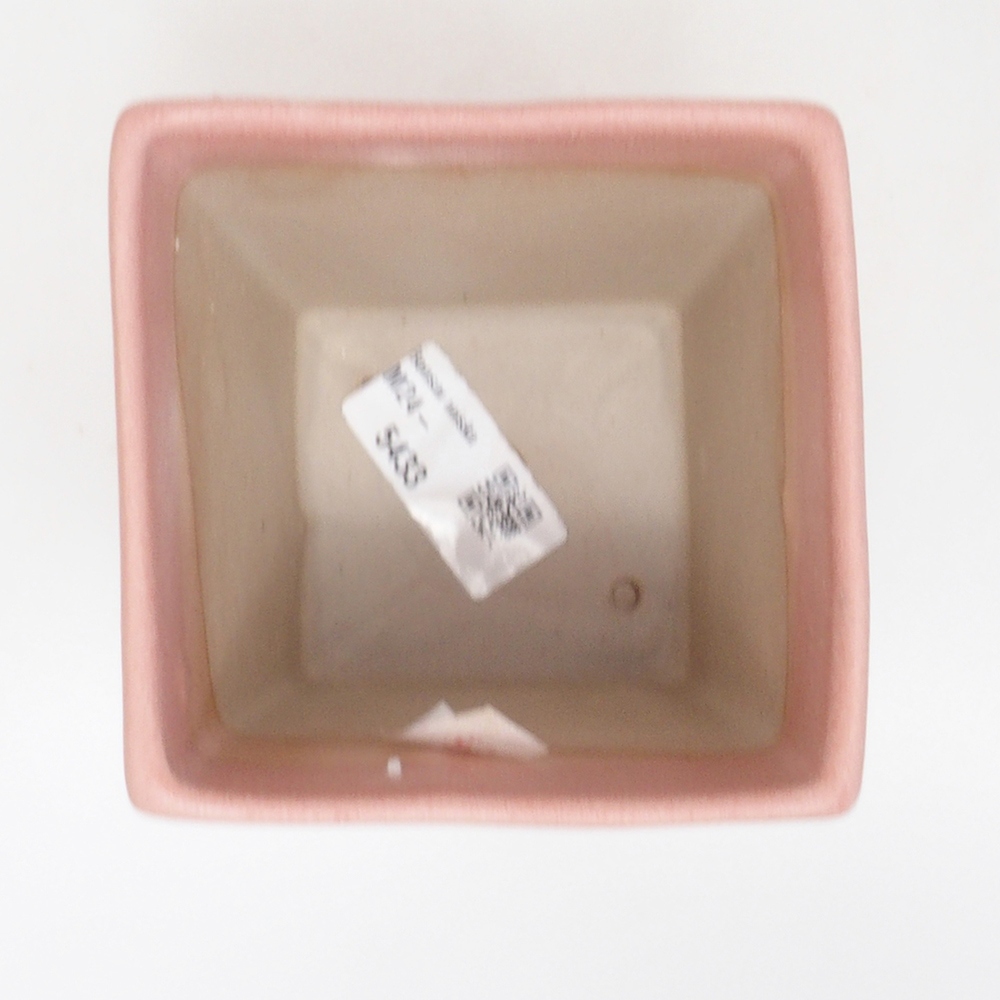 Ceramiczna miska bonsai 9 x 9 x 12 cm, kolor różowy