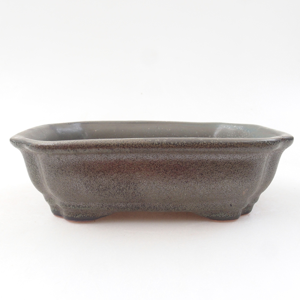 Ceramiczna miska bonsai 16 x 12 x 5 cm, kolor srazy