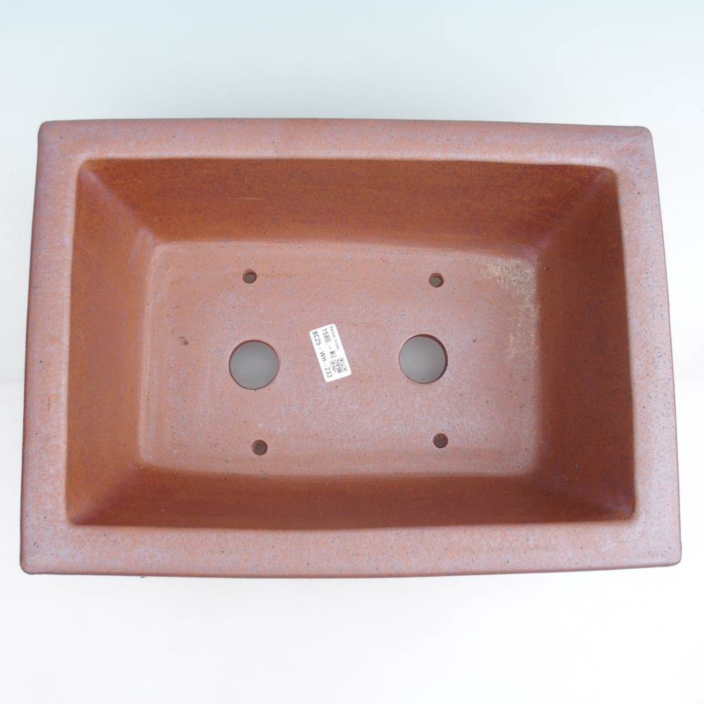 Ceramiczna miska na bonsai 41 x 29,5 x 13,5 cm, kolor metaliczny