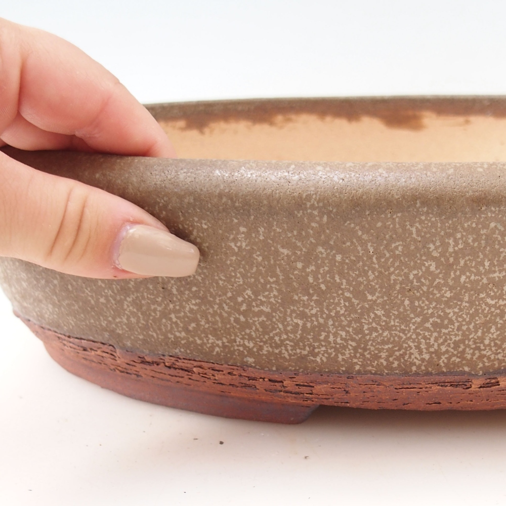 Misa do bonsai 33 x 24,5 x 7,5 cm, kolor brązowy