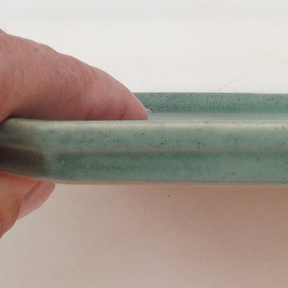 Miska ceramiczna H14 - 18 x 18 x 1 cm - brązowa