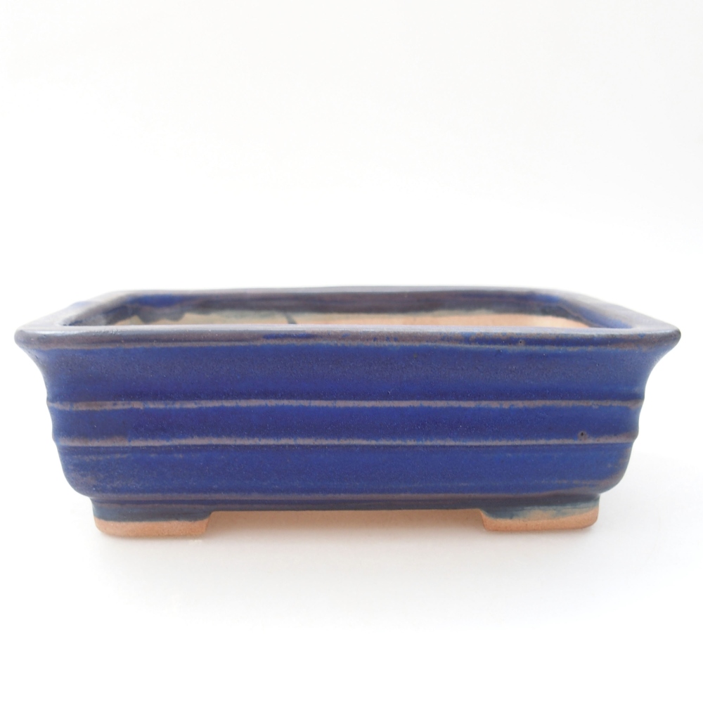 Ceramiczna miska bonsai 13,5 x 9,5 x 4,5 cm, kolor niebieski