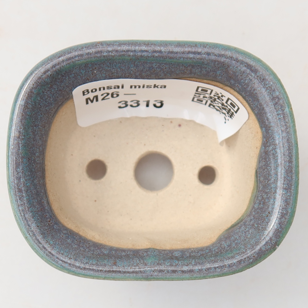 Ceramiczna miska do bonsai 6 x 5 x 3 cm, kolor szary
