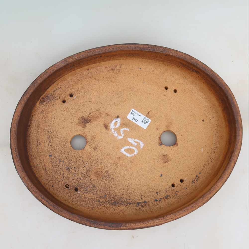 Ceramiczna miska do bonsai 38 x 30 x 7,5 cm, kolor brązowy
