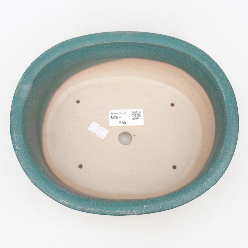 Ceramiczna miska na bonsai 23 x 19 x 7 cm, kolor niebieski