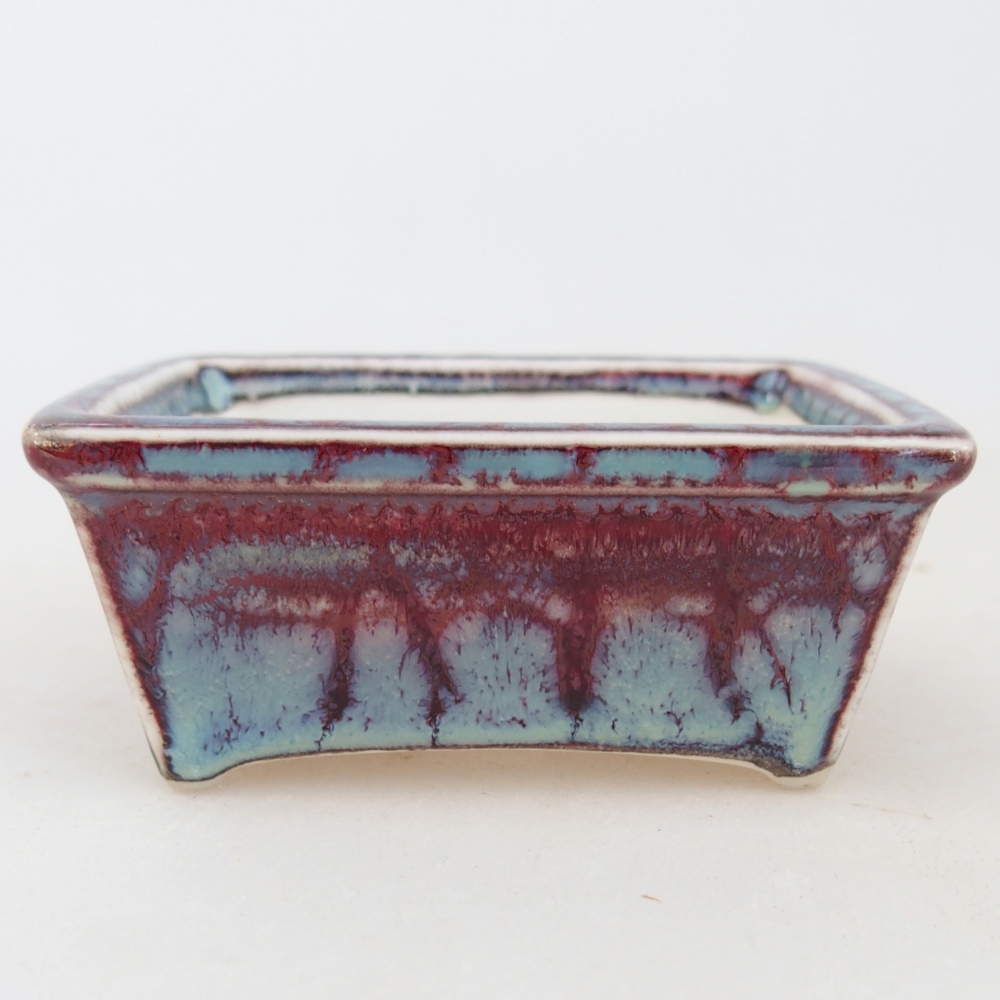 Mini miska do bonsai 7,5 x 6 x 3 cm, bordowa