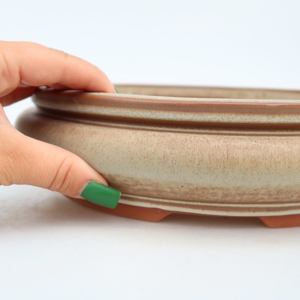 Ceramiczna miska  23 x 23 x 7 cm, kolor beżowy