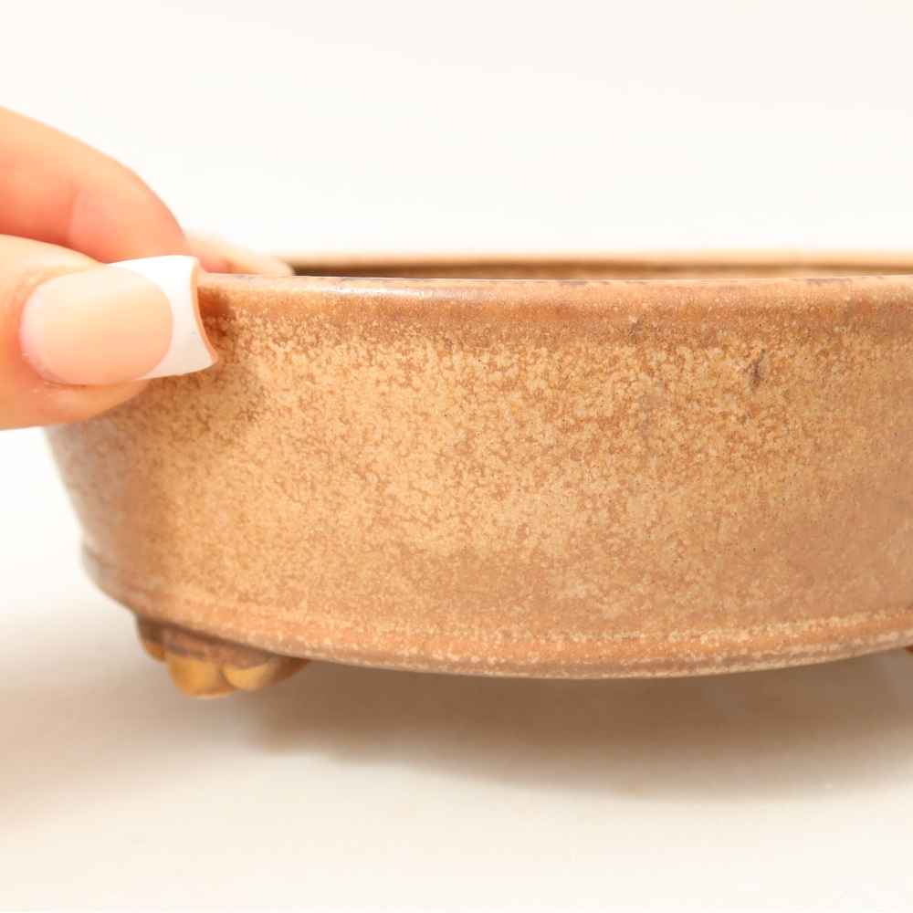 Ceramiczna miska do bonsai 15,5 x 15,5 x 5 cm, różowa