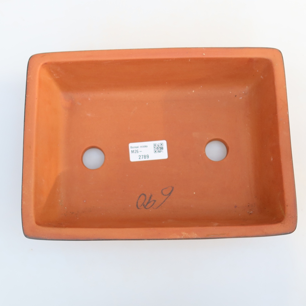 Ceramiczna miska  25,5 x 19 x 7 cm, kolor ceglasty