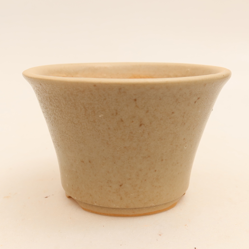 Ceramiczna miska do bonsai 11 x 11 x 7 cm, kolor szary