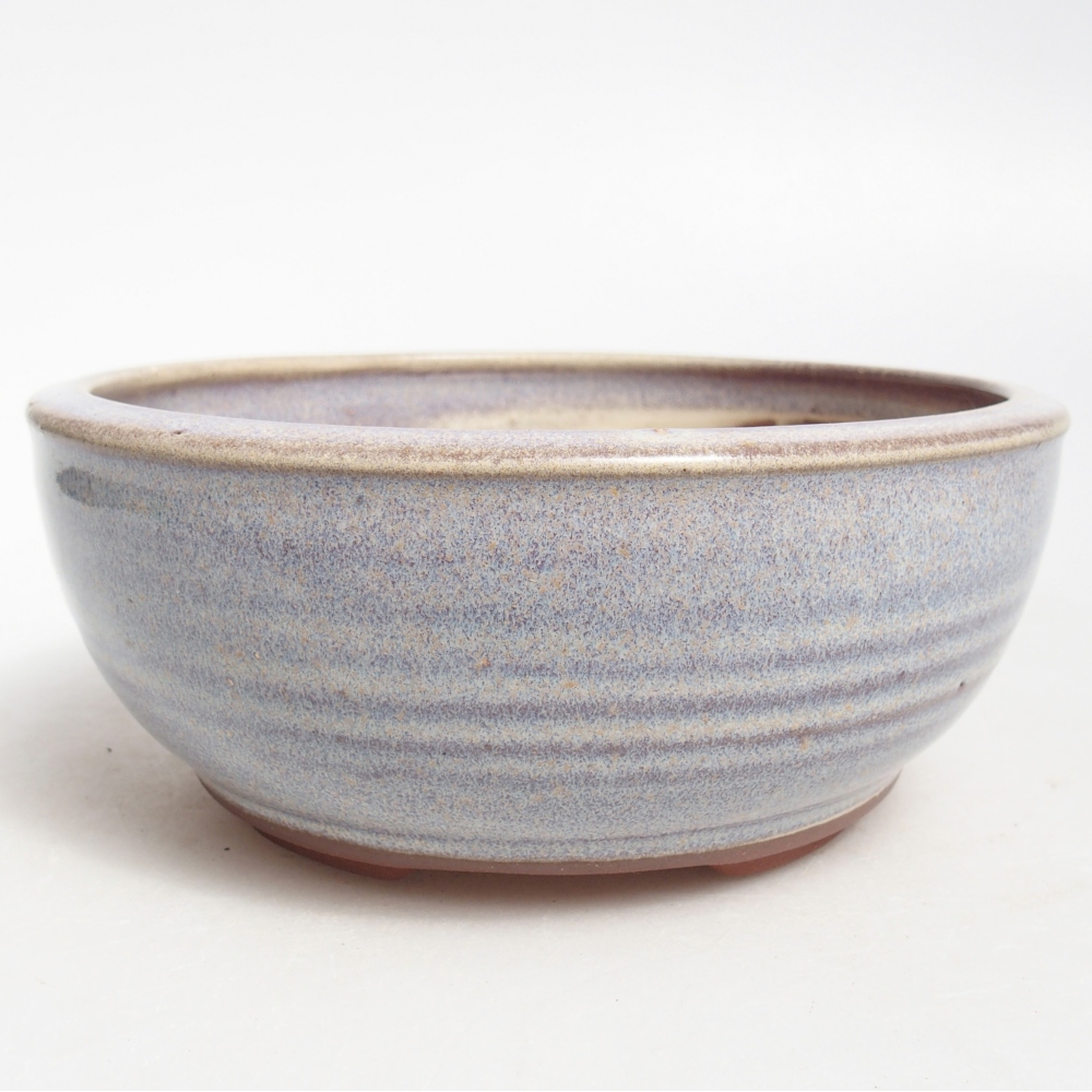 Ceramiczna miska do bonsai 15 x 15 x 6 cm, kolor niebieski
