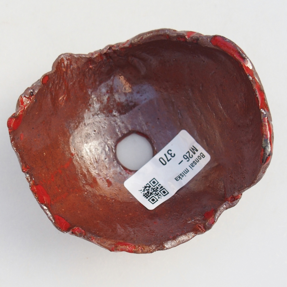 Ceramiczna muszla 10 x 9,5 x 5,5 cm, kolor brązowy