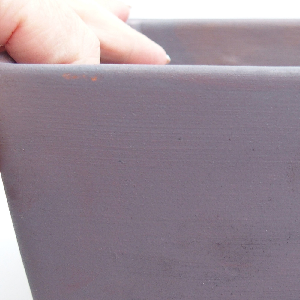 Ceramiczna miska do bonsai 15 x 15 x 10,5 cm, kolor metaliczny