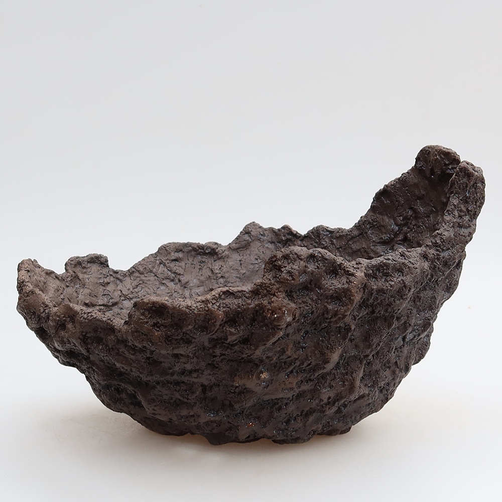 Ceramiczna miska 23 x 20,5 x 16 cm, kolor brązowy