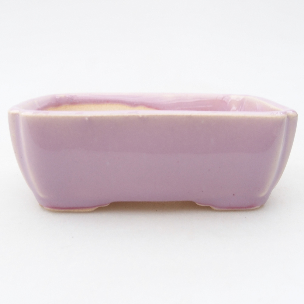 Mini miska do bonsai 8,5 x 7,5 x 3 cm, różowa