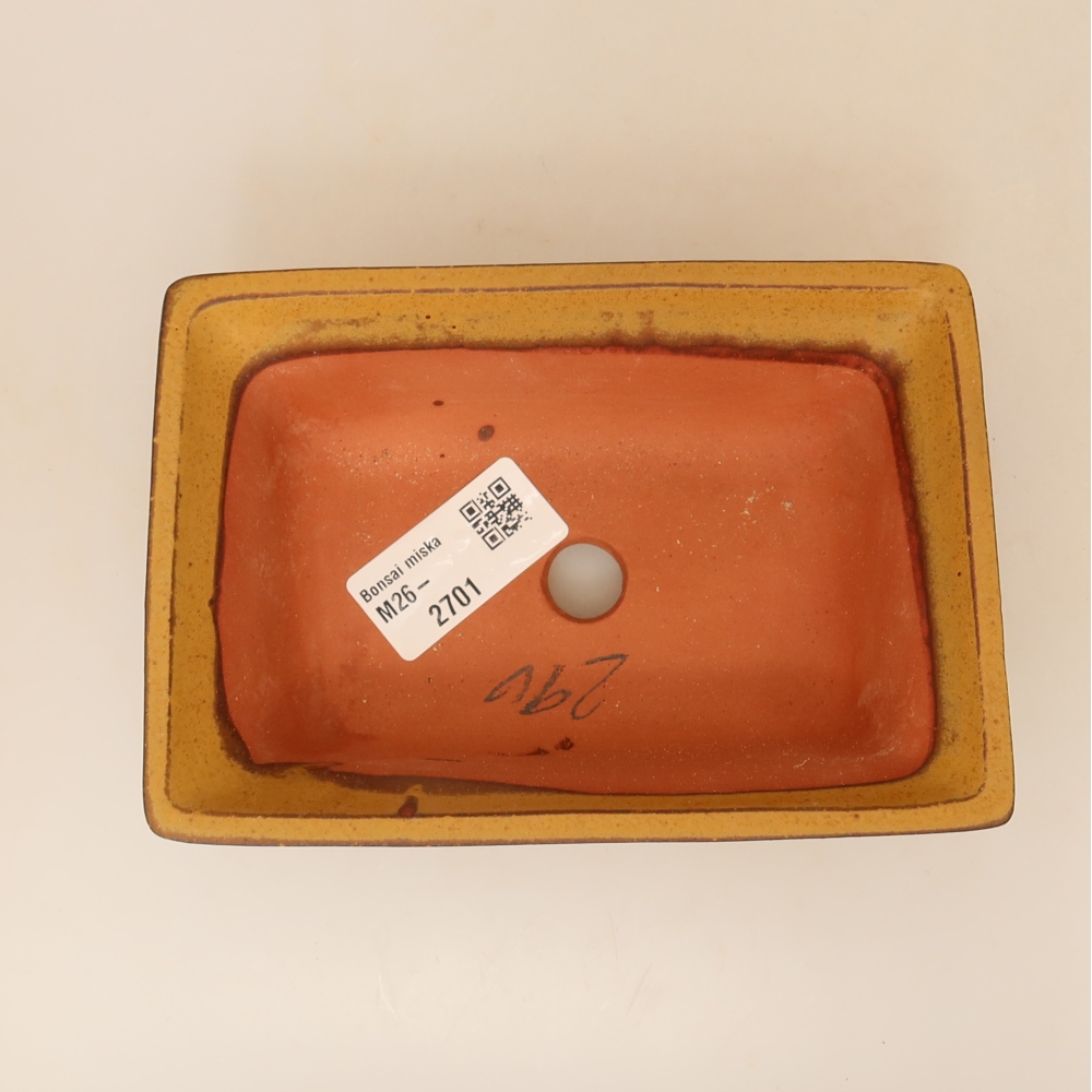 Ceramiczna miska  14,5 x 10 x 5 cm, kolor żółty