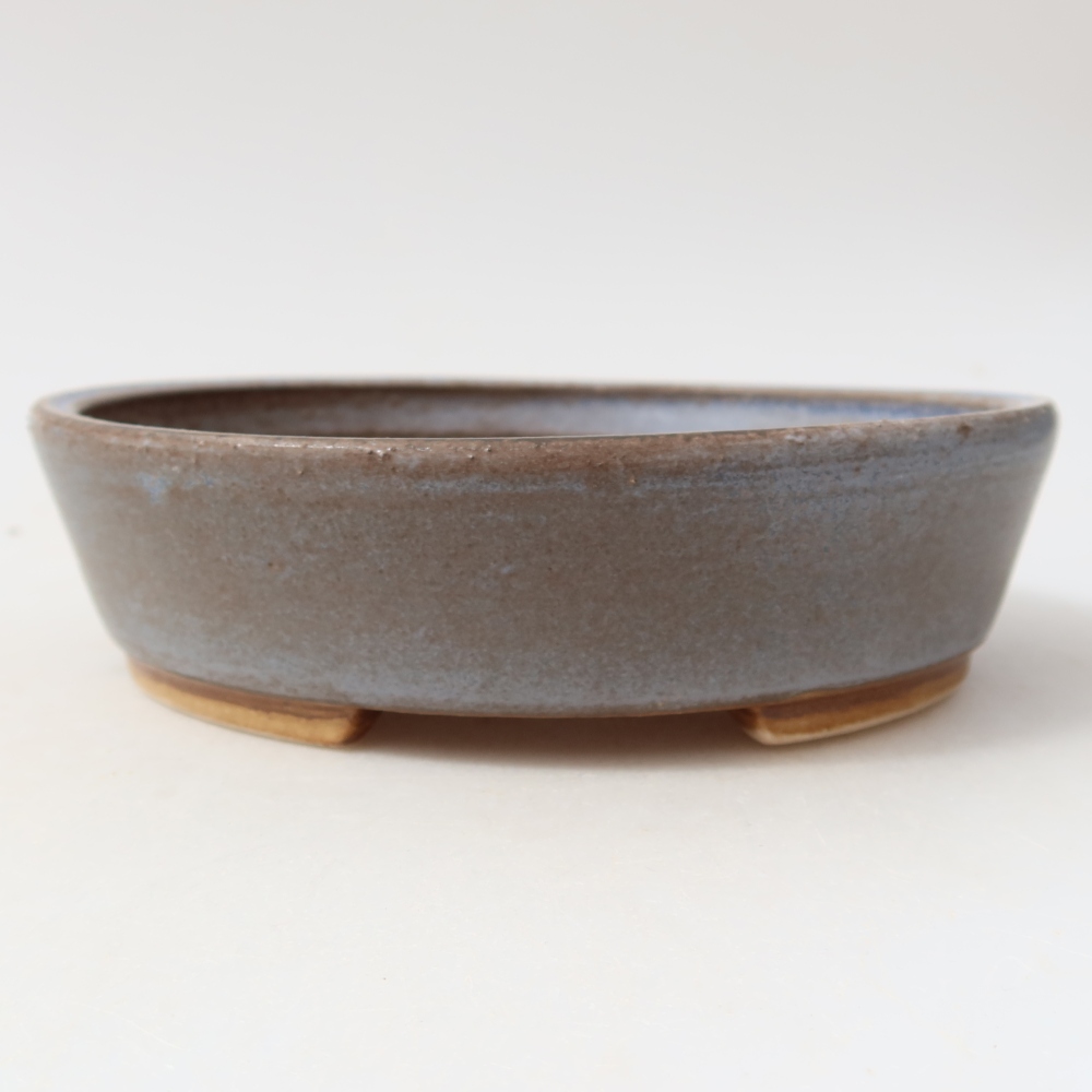 Ceramiczna miska do bonsai 15 x 14 x 4 cm, kolor niebieski