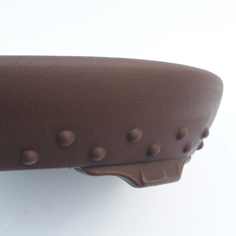 Miska 31 x 24 x 6,5 cm brązowa