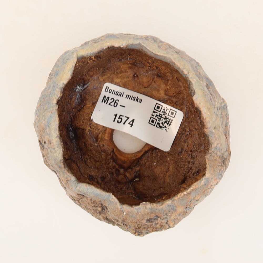 Ceramiczna skorupka  6 x 5,5 x 5,5 cm, kolor niebieski