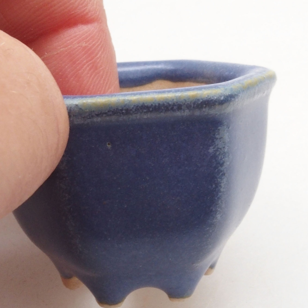 Mini miska bonsai 4 x 3,5 x 3 cm, kolor niebieski