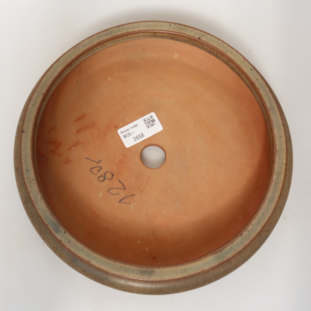Ceramiczna muszla 23 x 23 x 7 cm, kolor brązowy