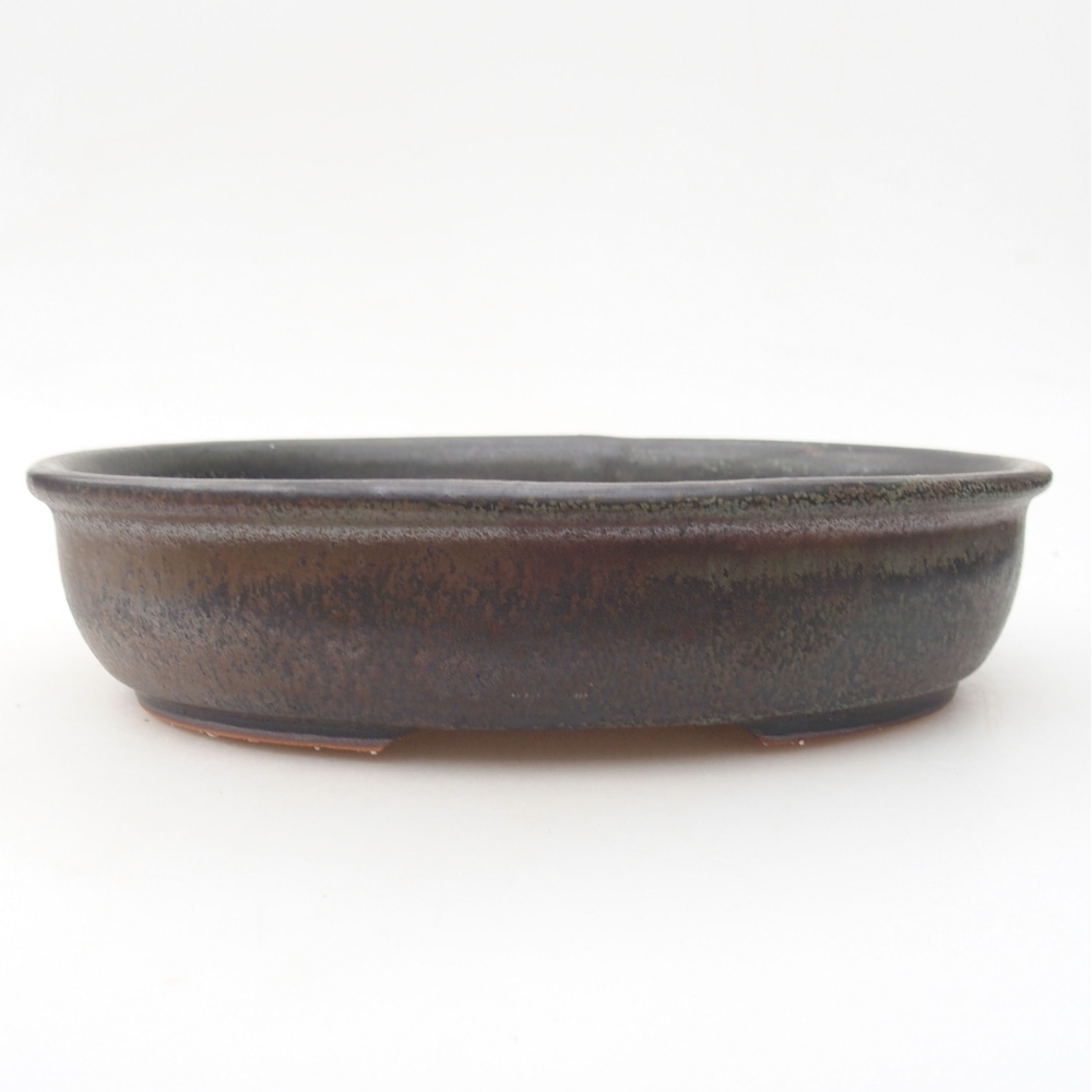 Ceramiczna miska bonsai 22 x 17 x 5 cm, kolor brązowy