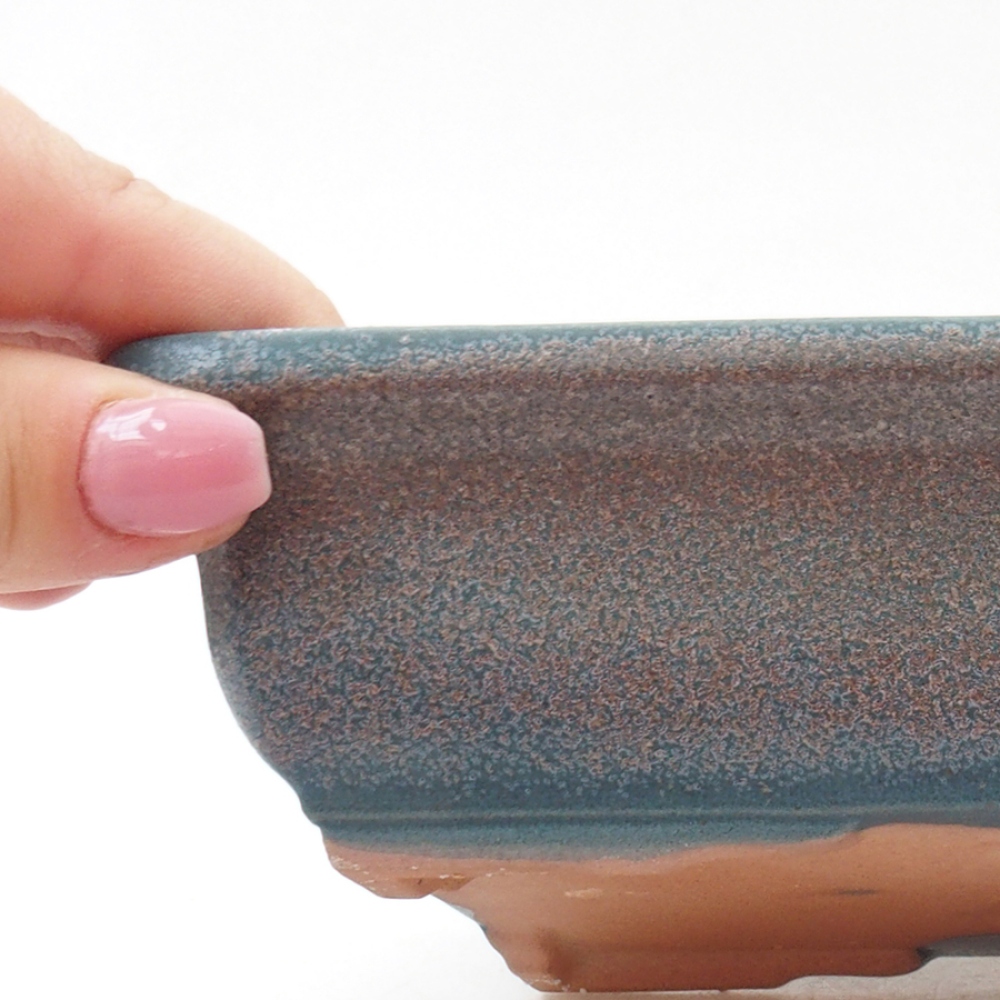 Ceramiczna miska bonsai 17,5 x 13 x 4 cm, kolor niebieski