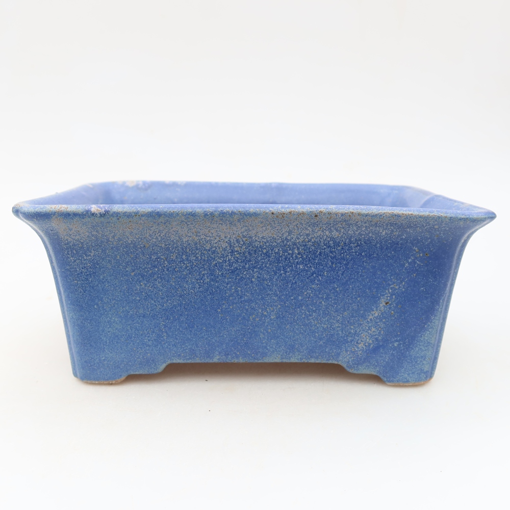 Ceramiczna miska do bonsai 18 x 13,5 x 7,5 cm, kolor niebieski
