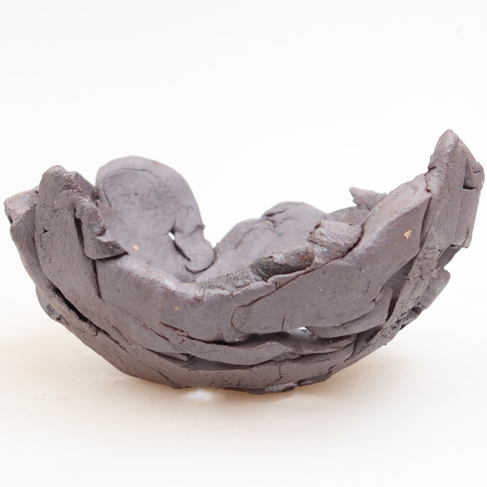 Ceramiczna skorupa  13,5 x 13,5 x 7 cm, kolor metaliczny