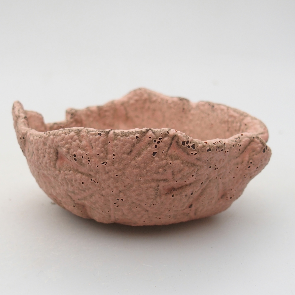 Muszla ceramiczna 9 x 8,5 x 4 cm, kolor różowy