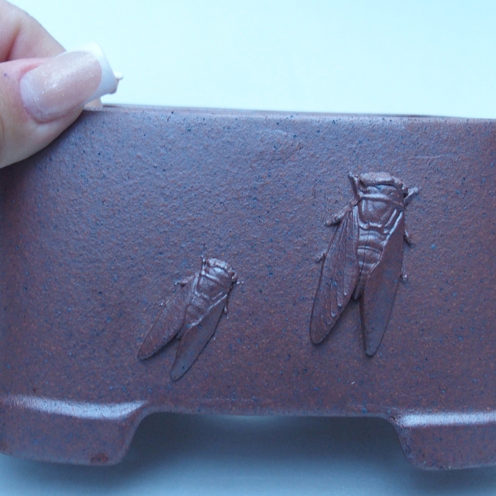 Miska 13 x 13 x 8 cm brązowa