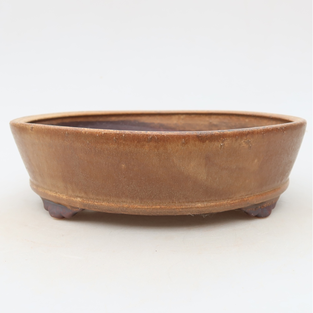 Ceramiczna miska do bonsai 21,5 x 21,5 x 6 cm, kolor różowy