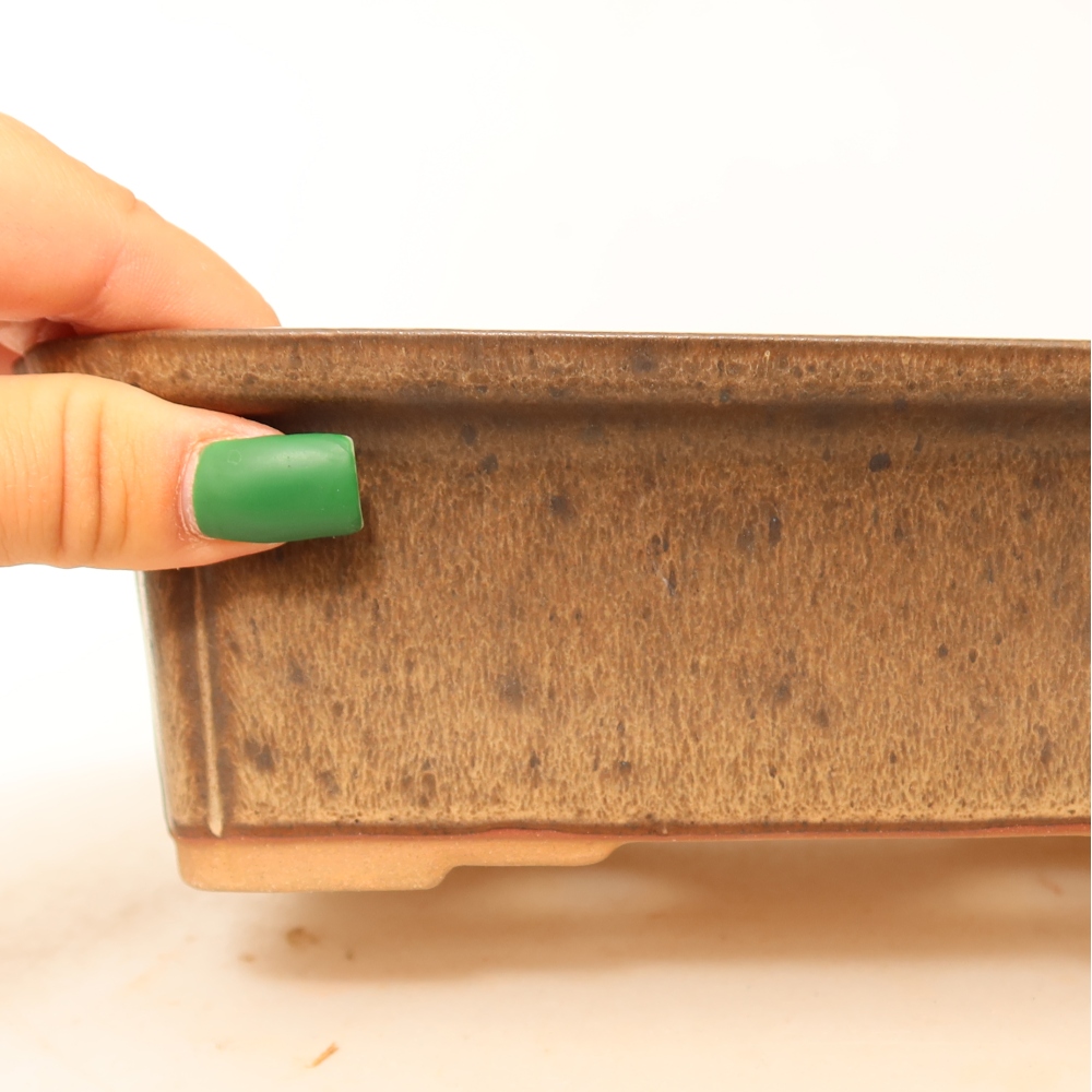 Miska ceramiczna  20 x 15,5 x 5,5 cm, kolor brązowy