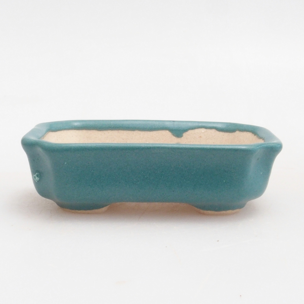 Ceramiczna miska bonsai 5,5 x 4 x 1,5 cm, kolor niebieski