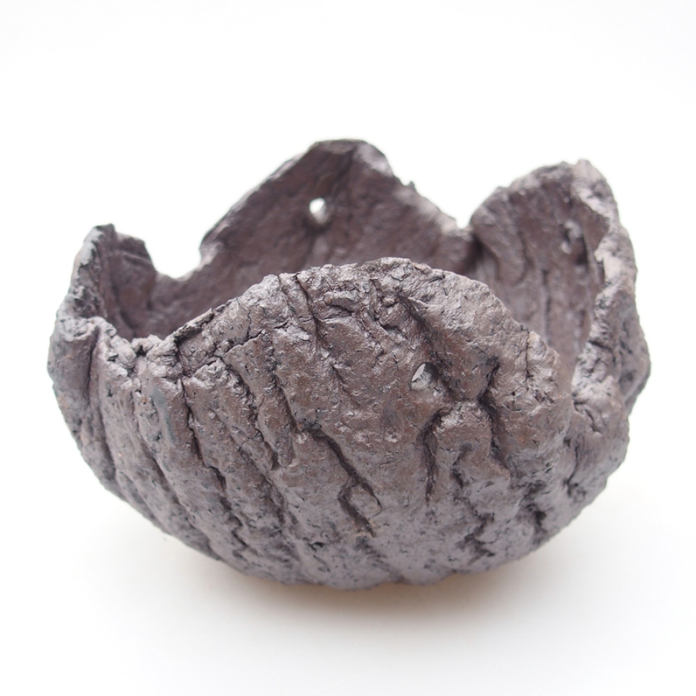 Muszla ceramiczna 14 x 13 x 9,5 cm, kolor metaliczny