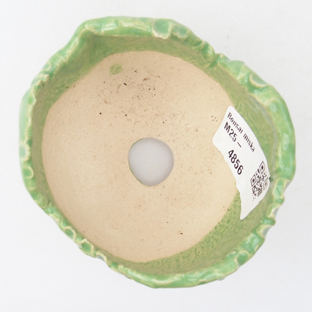 Muszla ceramiczna 7,5 x 7 x 6 cm, kolor zielony