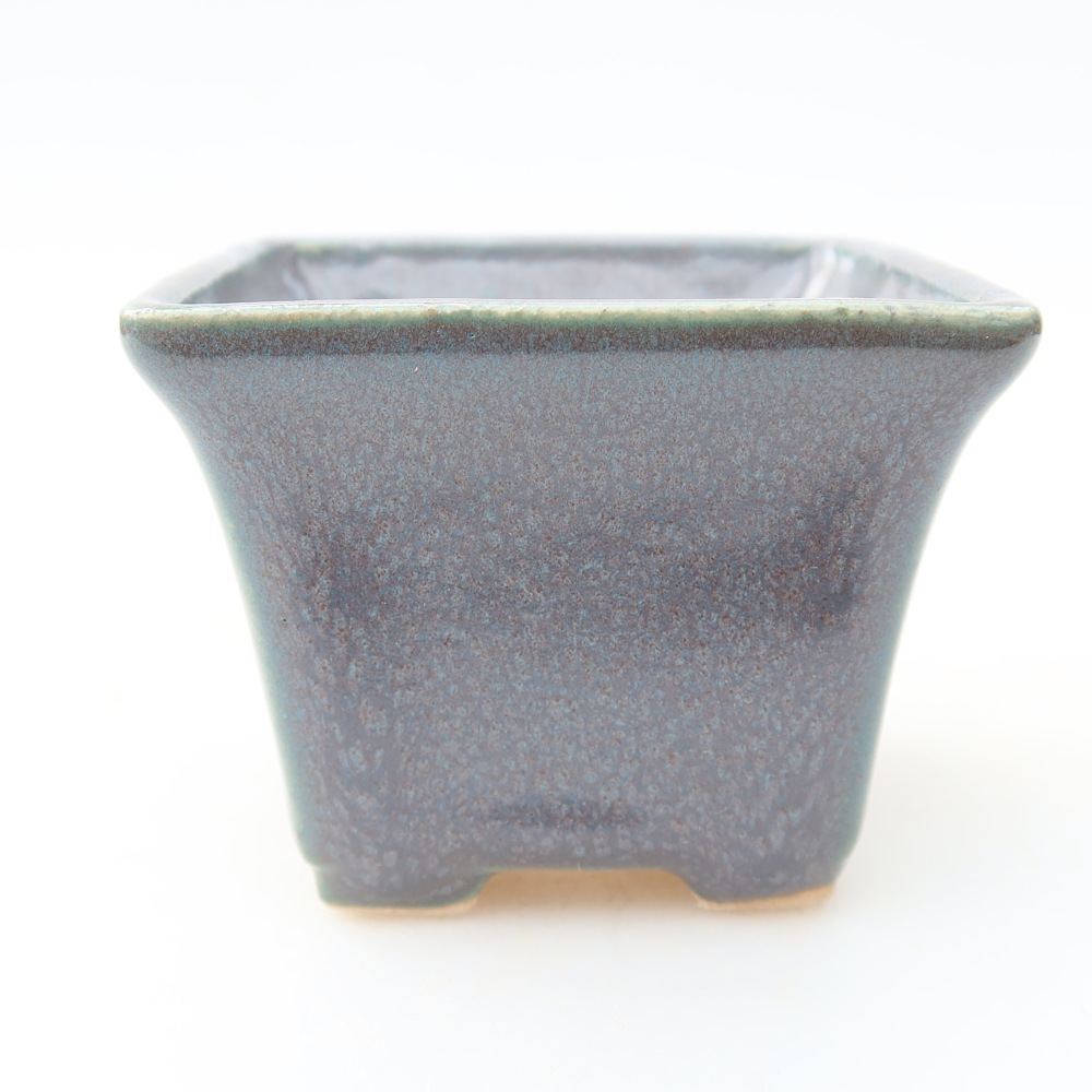Ceramiczna miseczka do bonsai 6,5 x 6,5 x 5 cm, kolor szary