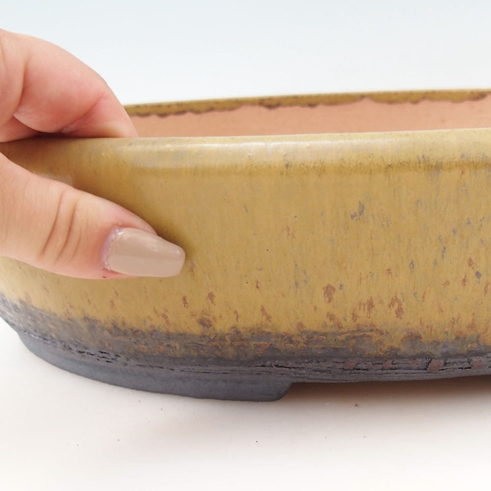Misa do bonsai 32 x 25 x 7,5 cm, kolor żółty